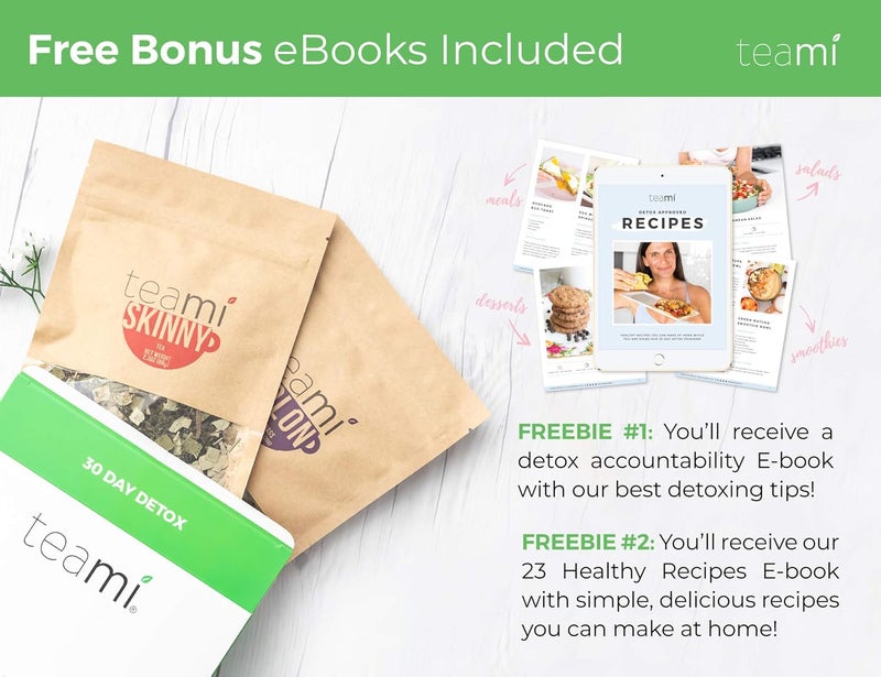 Teami® 30-Day Detox Tea Pack: All-Natural Teatox Kit with Teami Skinny & Teami Colon Cleanse Herbal Teas - Image 5